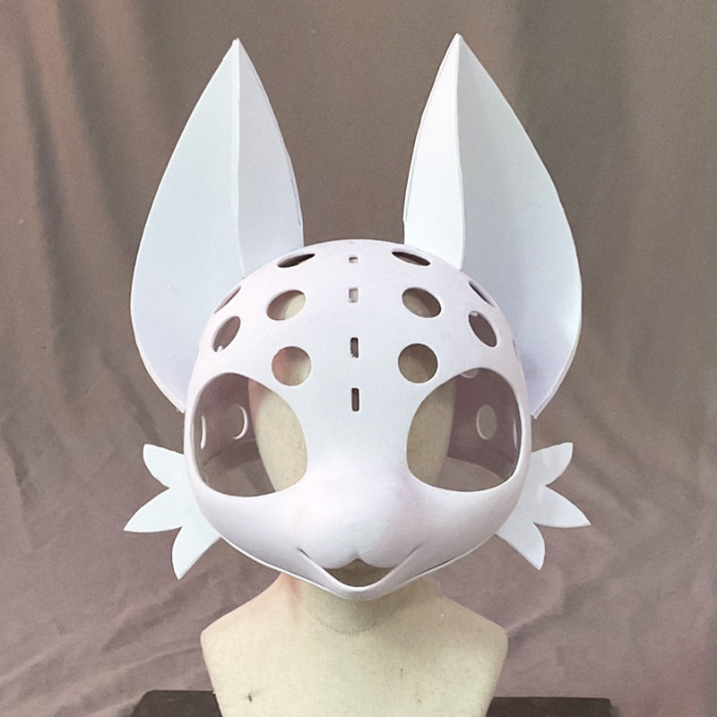 3D Printed Fursuit Head Base — Kemono Skull, Three Muzzle Shapes