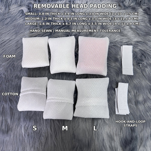 Fursuit Head Padding — Foam or Cotton Pads