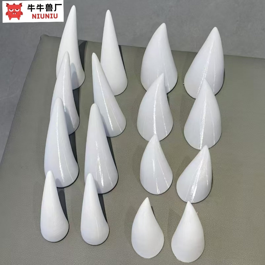 Fursuit Horns — Printed, Six Shapes