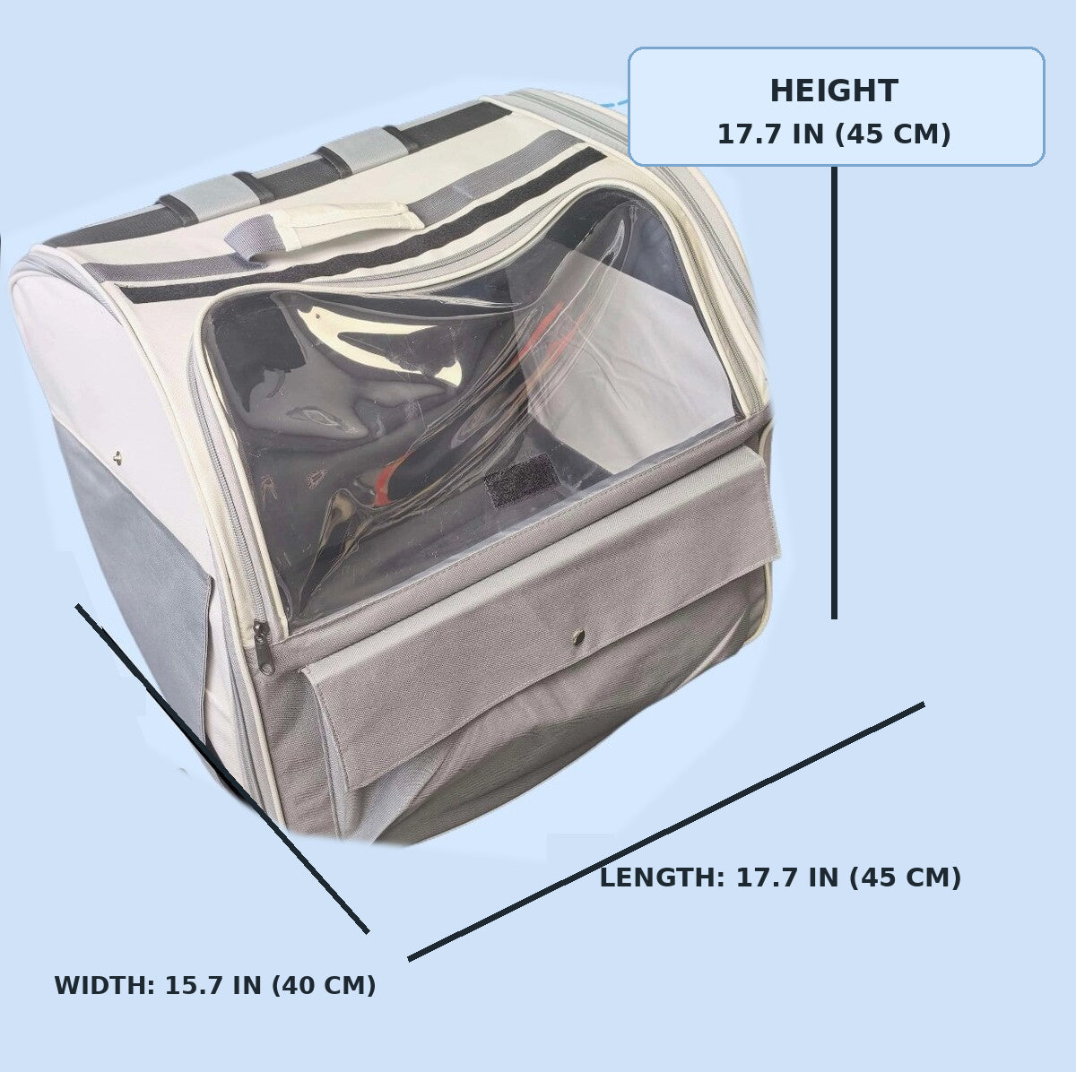 Fursuit Head Backpack — Padded, Clear Window
