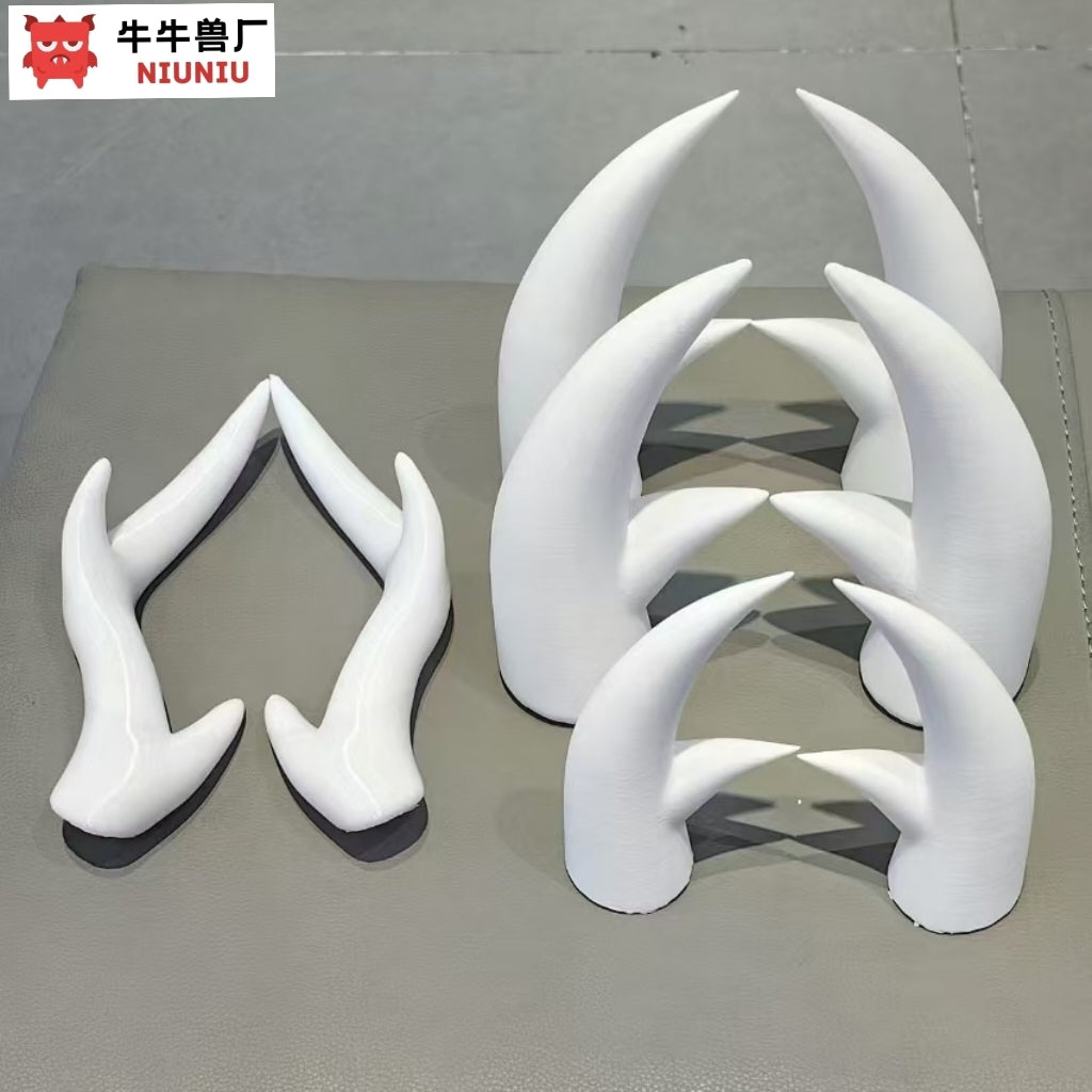Fursuit Horns — Printed, Six Shapes