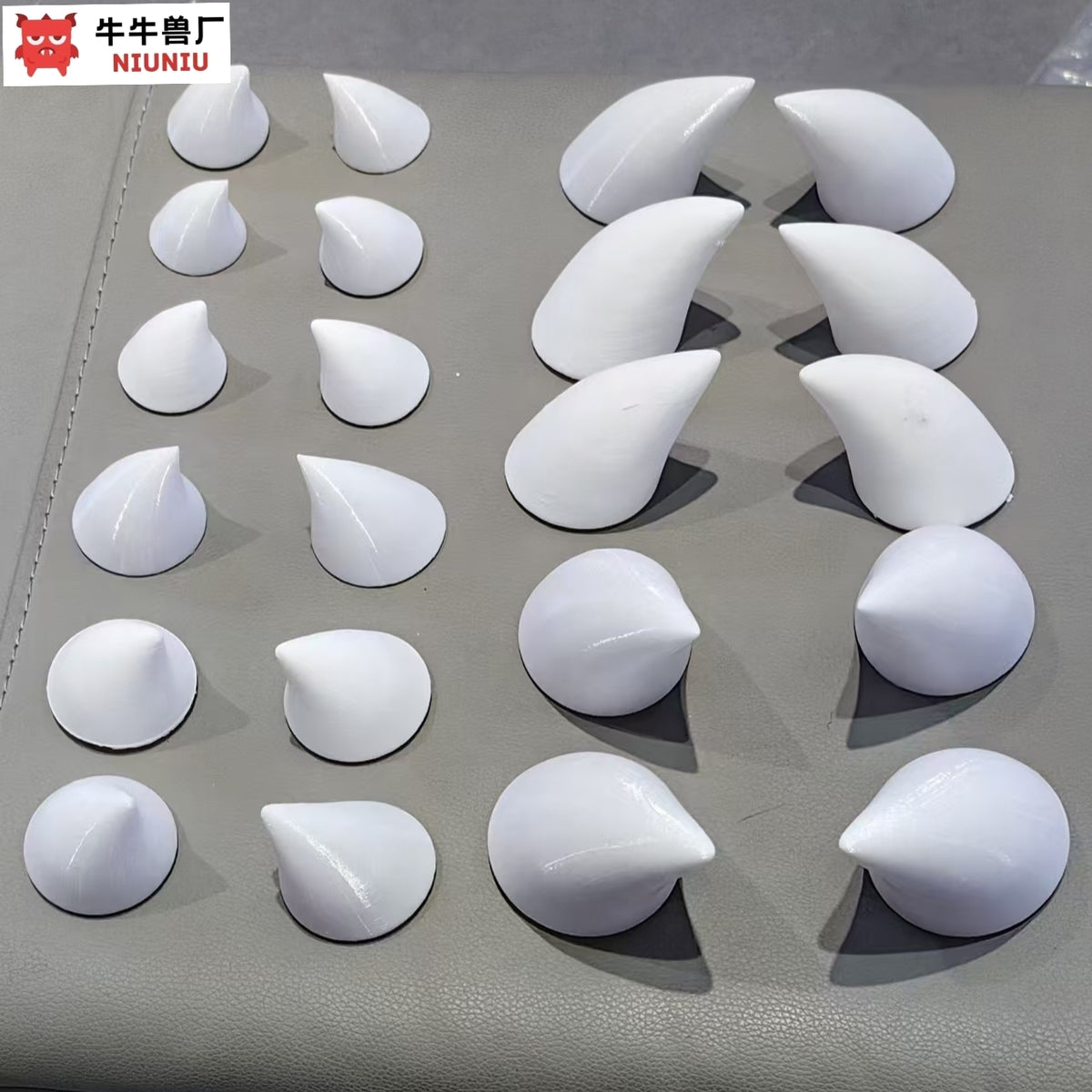 Fursuit Horns — Printed, Six Shapes