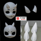 Fursuit Horns — Printed, Six Shapes