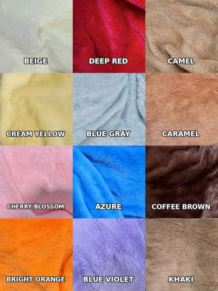 Stretch Faux Fur for Fursuit Faces — color swatch