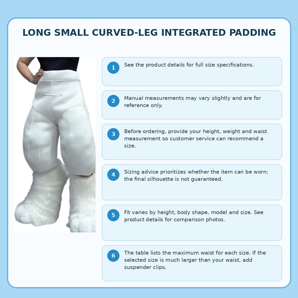 Digitigrade Leg Padding — XS to XXL — color swatch