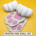 3D Printed Feetpaw Shells with Pawpad Soles — Unfurred Pair — color swatch