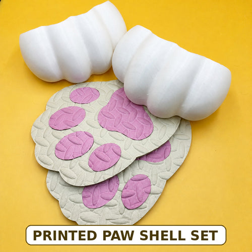 3D Printed Feetpaw Shells with Pawpad Soles — Unfurred Pair — color swatch