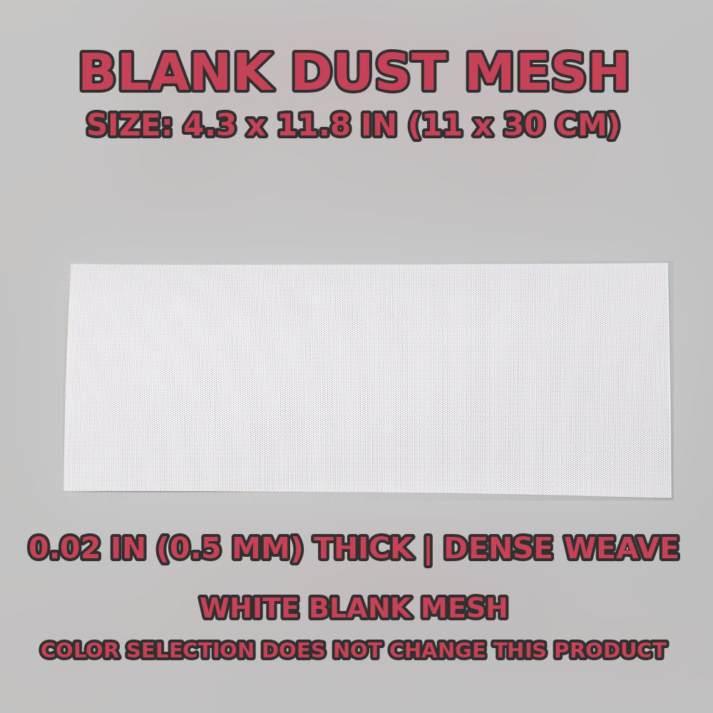 Fursuit Eye Mesh — Blank White Dust Mesh, 0.5 mm — color swatch